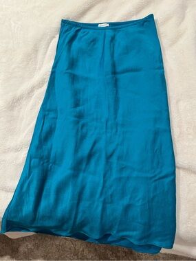 Club Monaco Linen Blend Midi Skirt